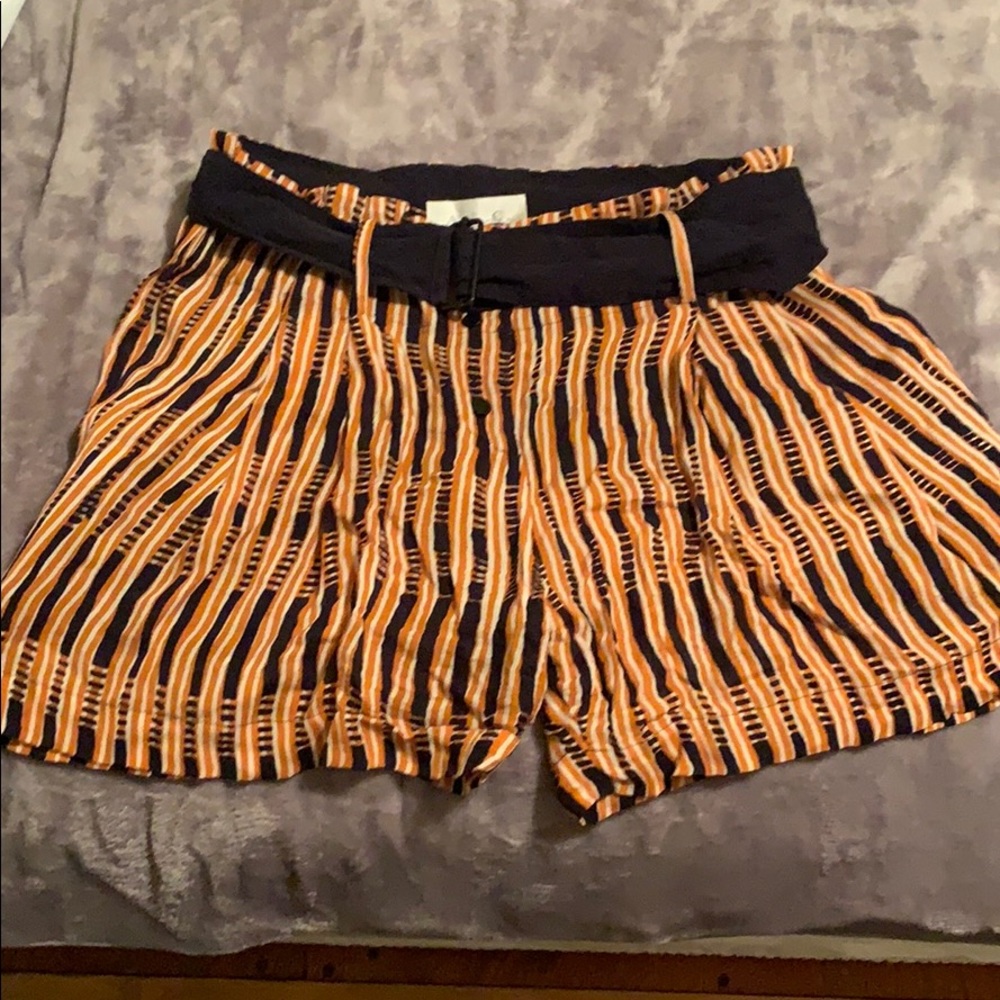 A.L.C. Designer Paper bag waist shorts